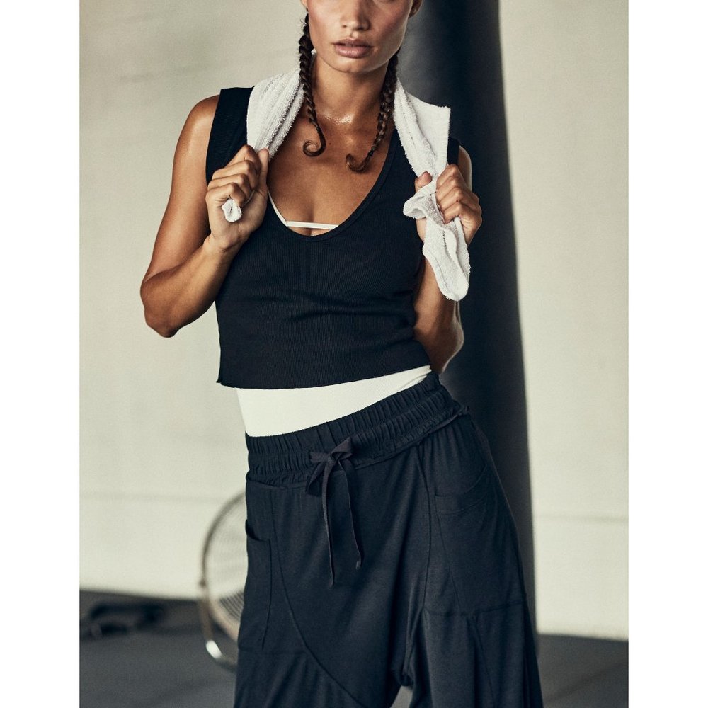 Free People (FP) Movement Perfect Day Tank - Black (L)